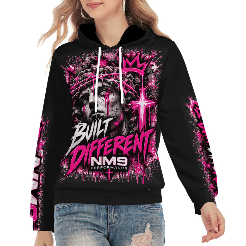 NM9 Pink Collection Hoodie | Built Different | Black