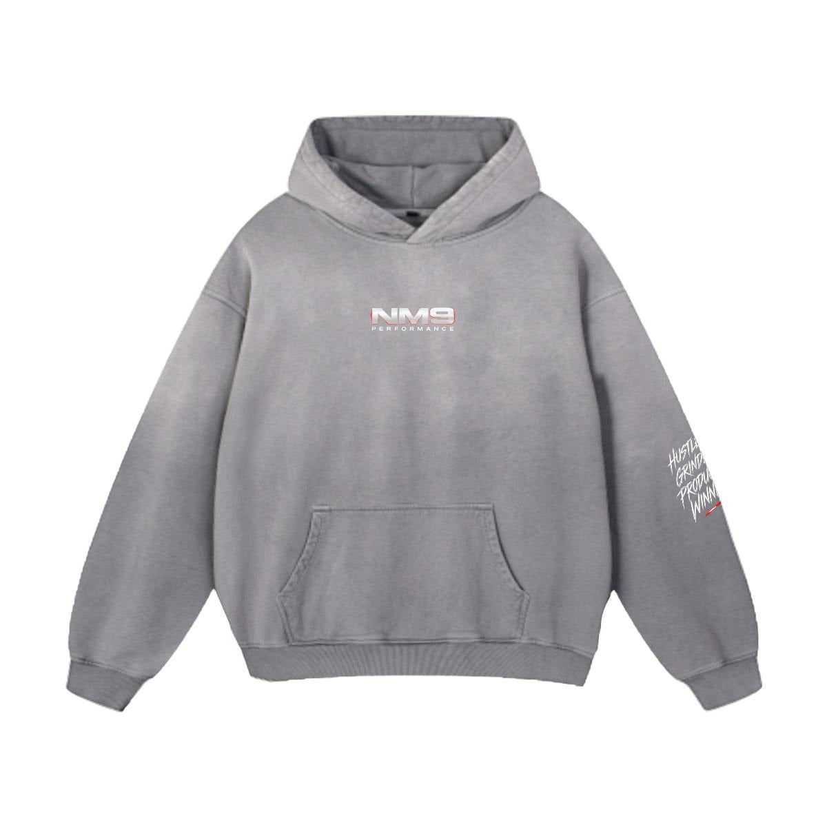 NM9 Bloodline Collection Heavyweight Hoodie | DNA Helix | Grey