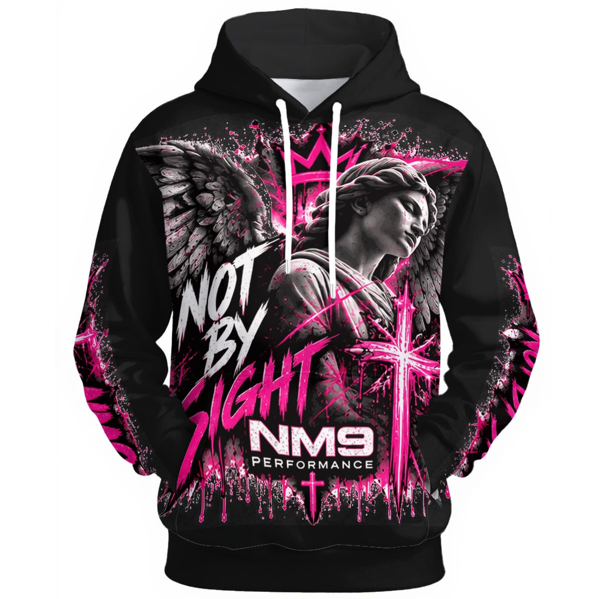 NM9 Pink Collection Hoodie | Not By Sight | Black