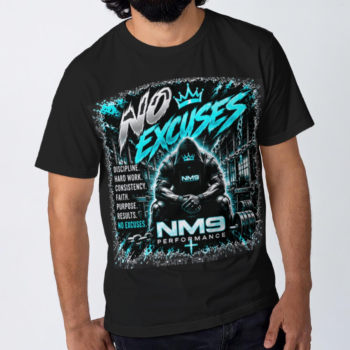 NM9 Ice Collection Tee | No Excuses Series | Black