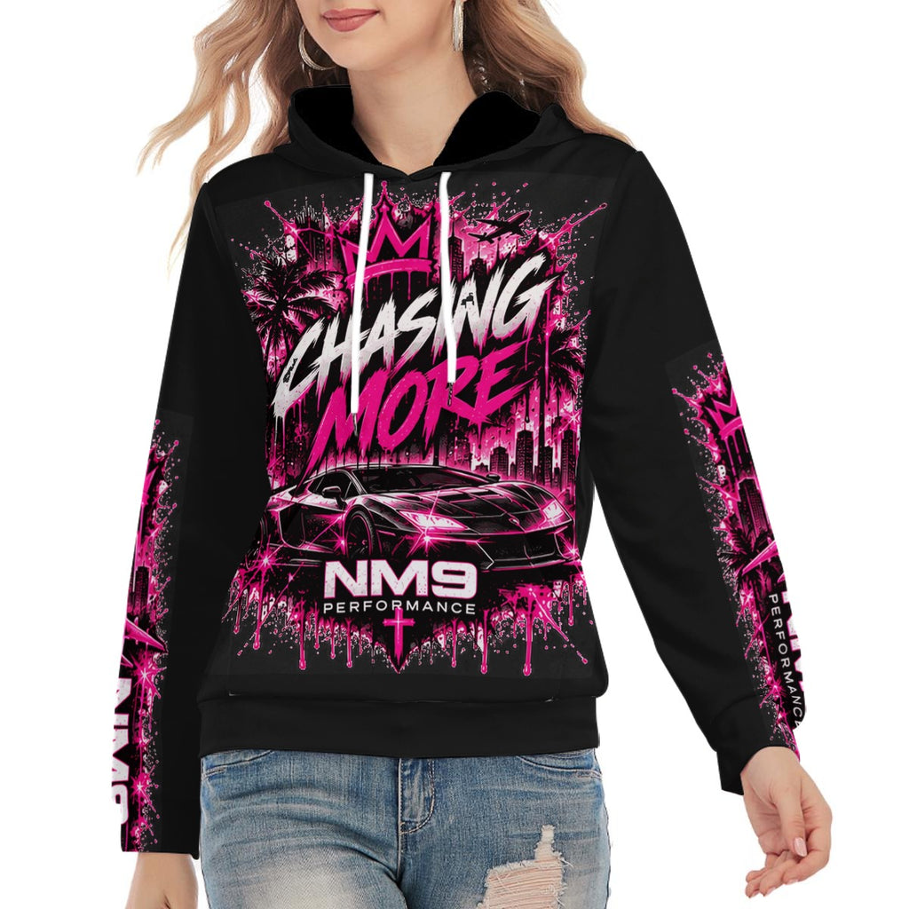 NM9 Pink Collection Hoodie | Chasing More | Black