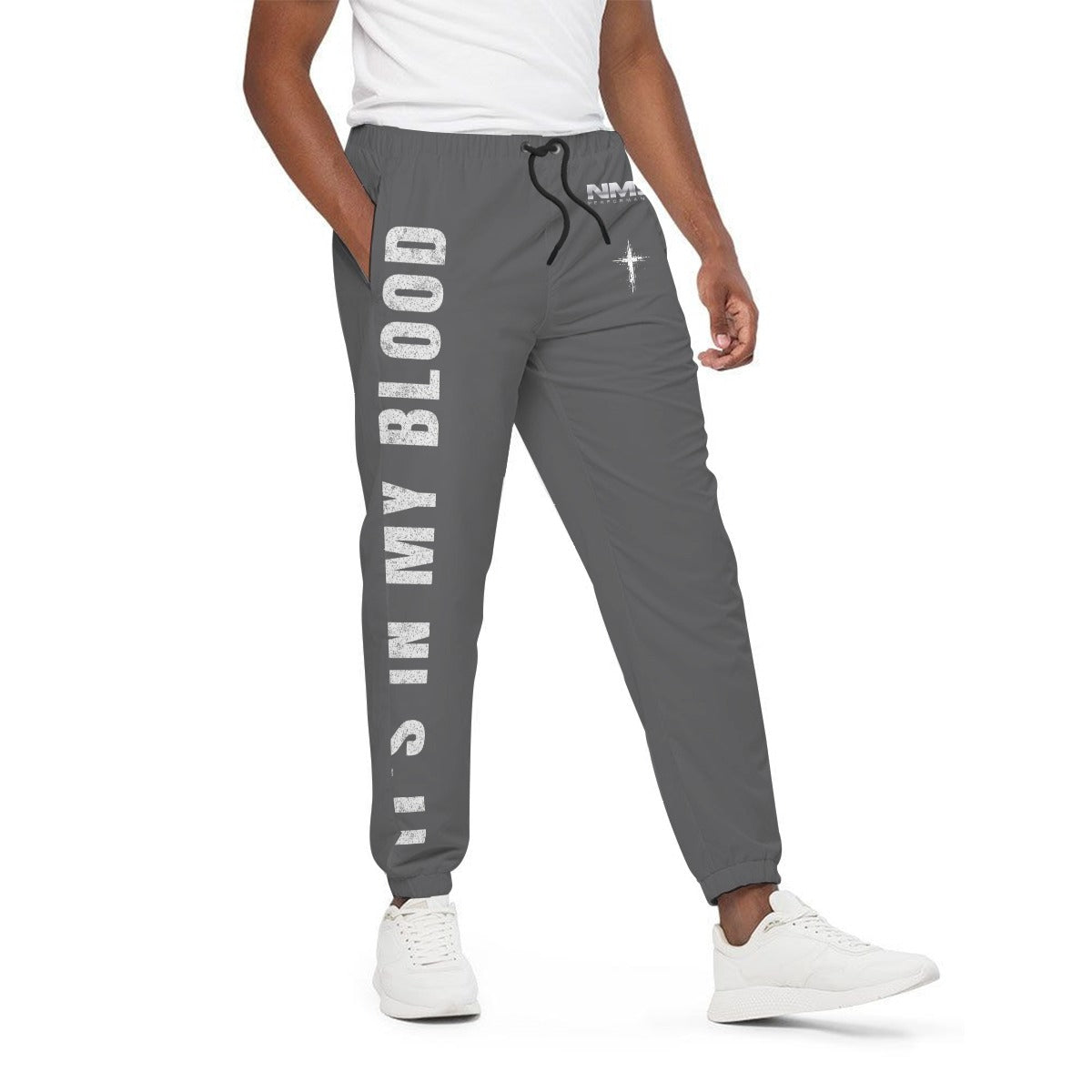 NM9 Hellfire Collection Joggers | It's In My Blood | Steel Gray