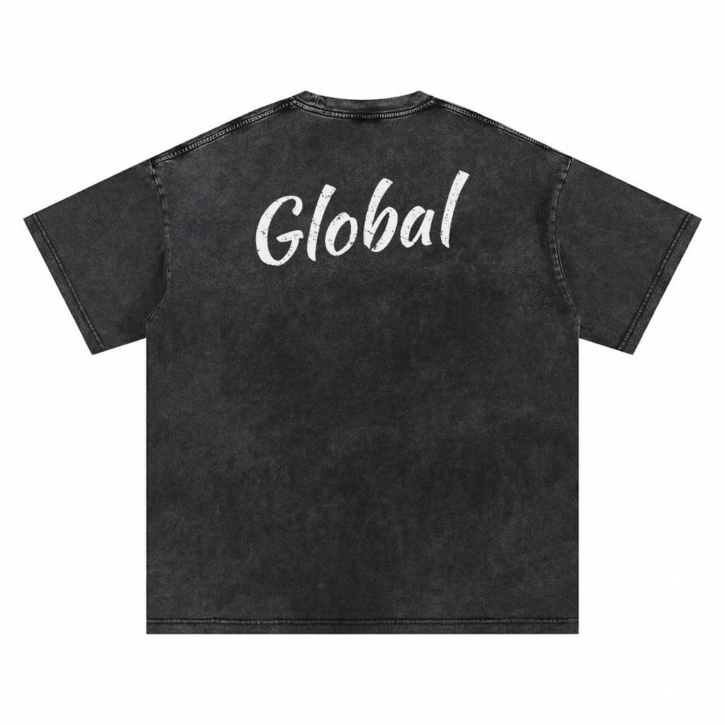 NM9 Performance Heavyweight Tee | Global | Black