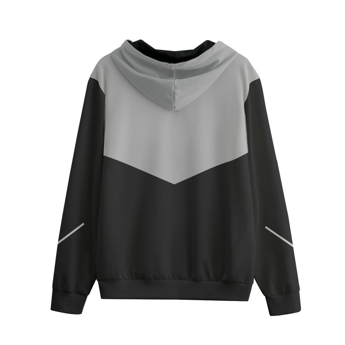Not By Sight Two-Tone Zip Hoodie | Grey/Black