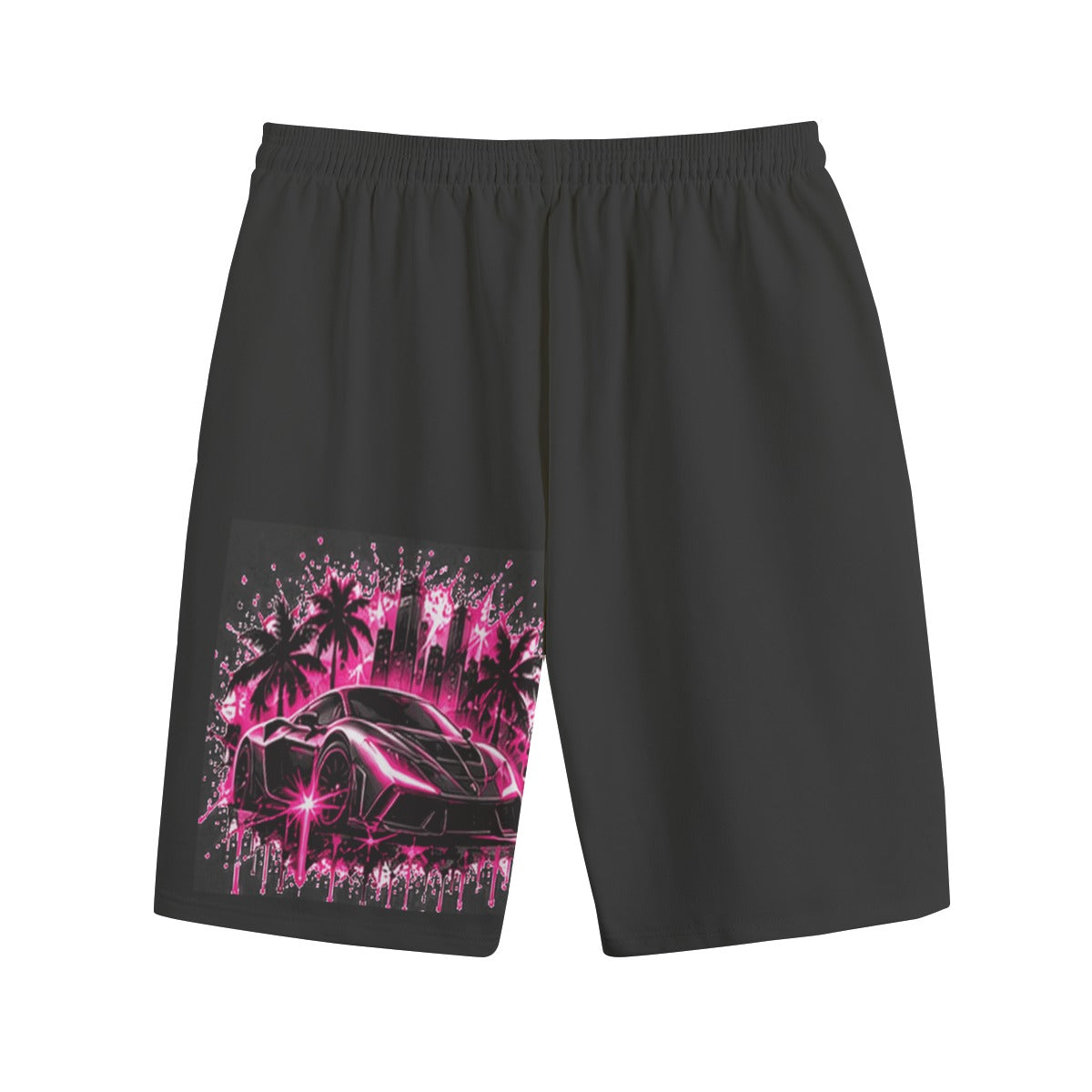 NM9 Pink Collection Sweat Shorts | Chasing More Skyline | Black