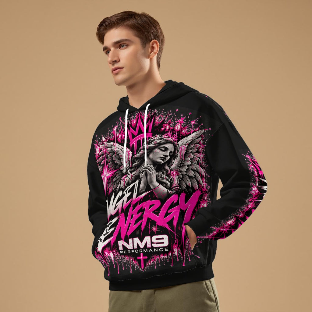 NM9 Pink Collection Hoodie | Angel Energy | Black