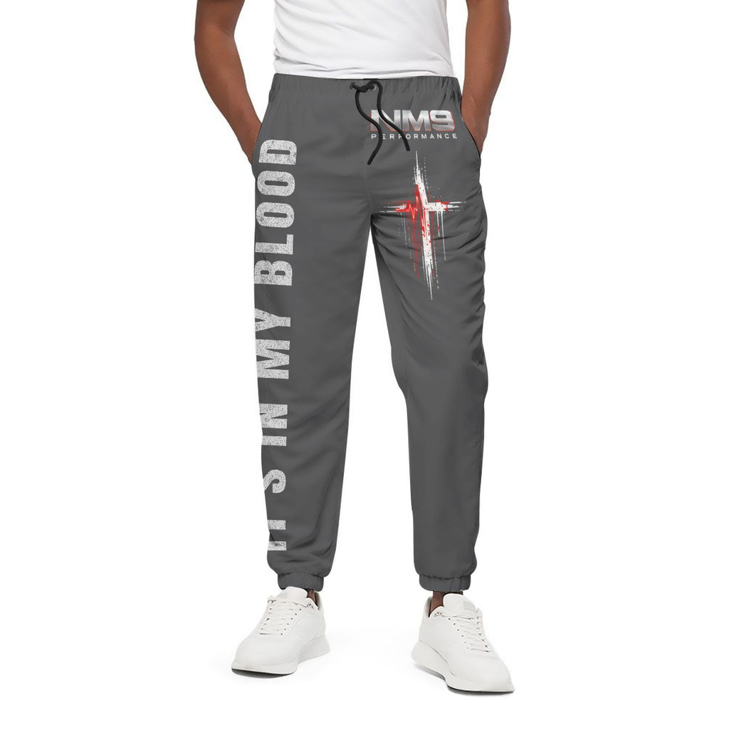 NM9 Bloodline Collection Joggers | It's In My Blood | Steel Gray