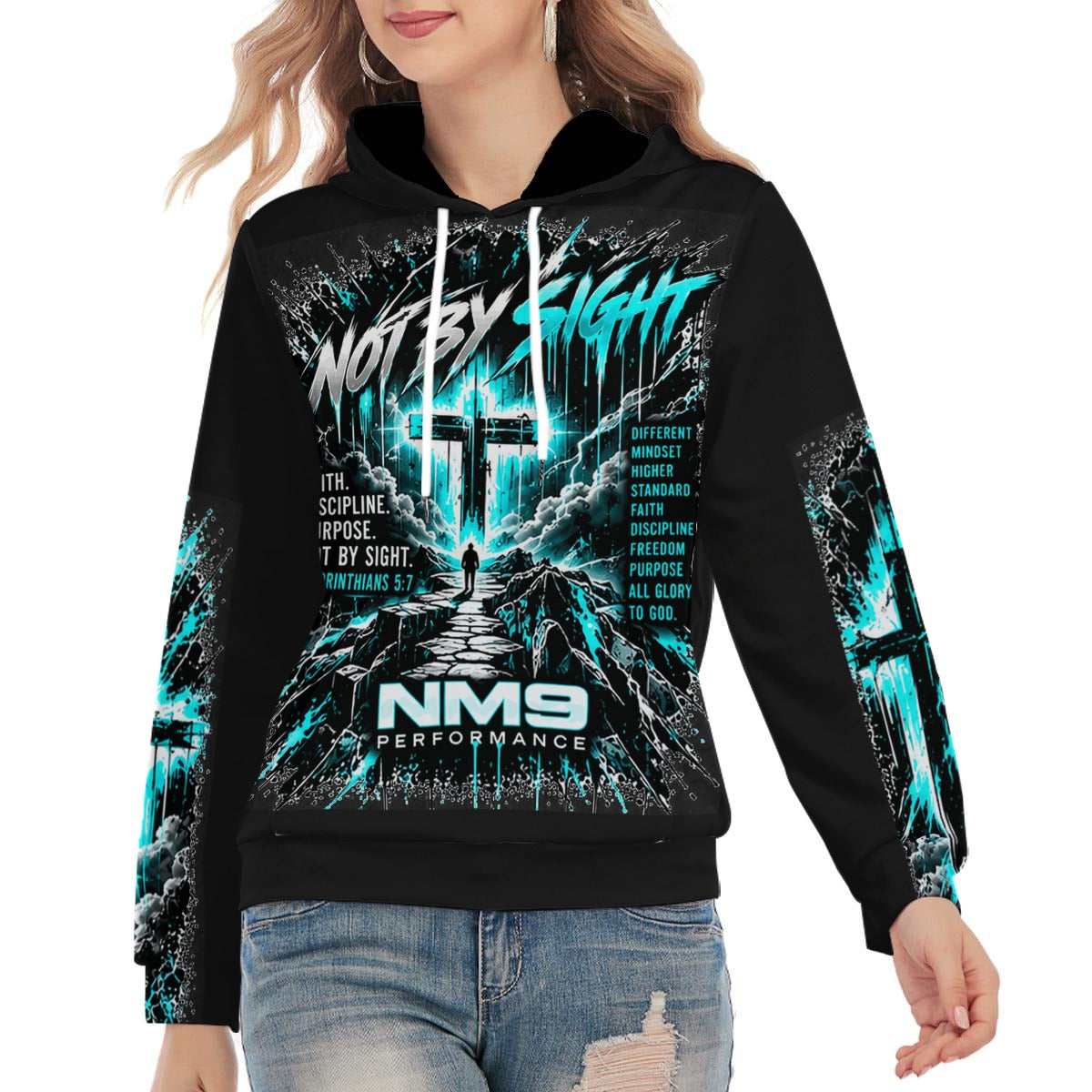 NM9 Ice Collection Hoodie | Not By Sight Series | Black