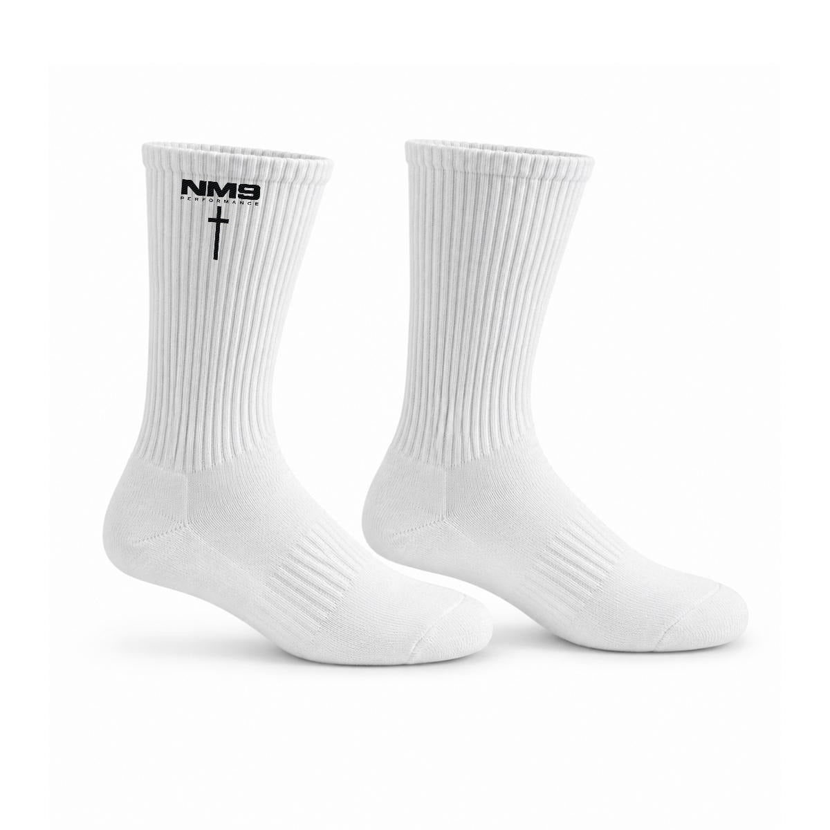 NM9 Crew Socks | White