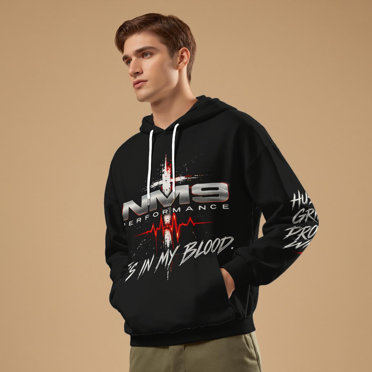 NM9 Bloodline Collection Hoodie | It's In My Blood | Black
