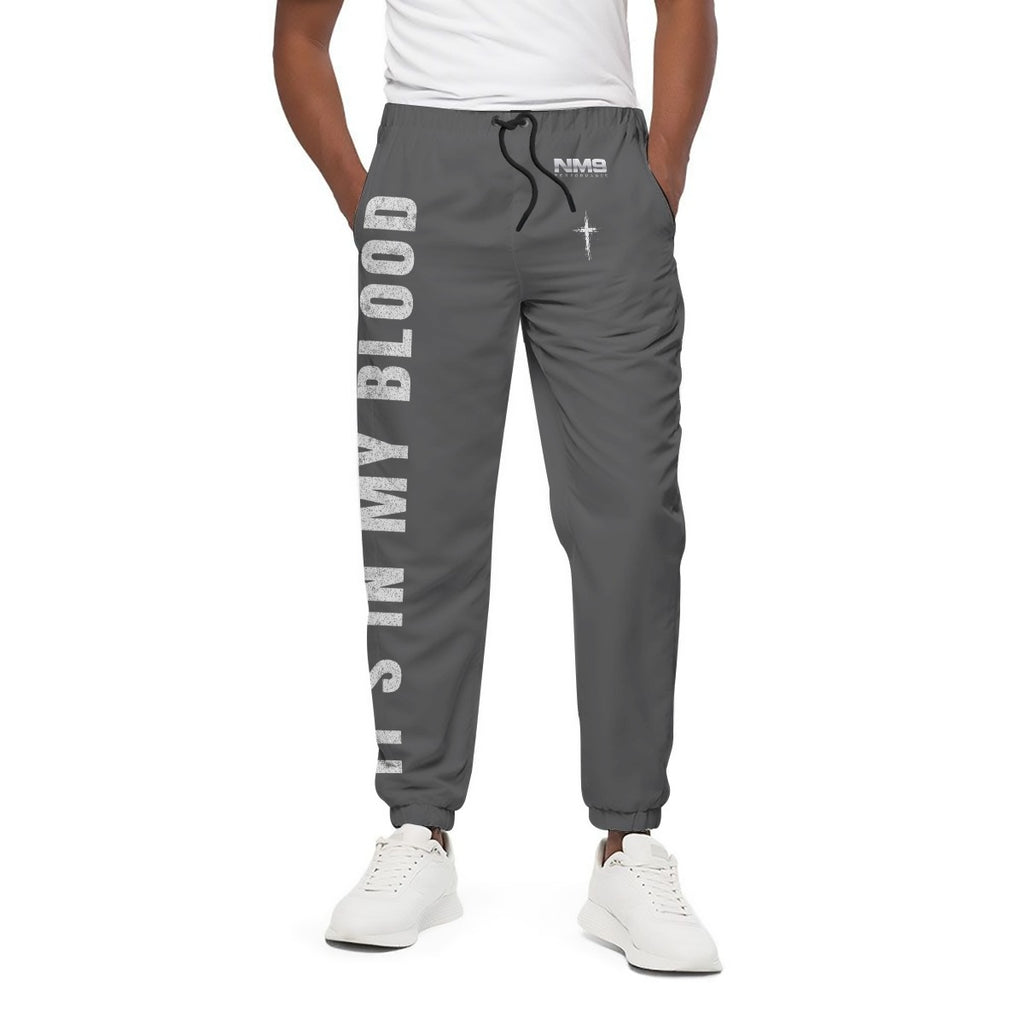 NM9 Hellfire Collection Joggers | It's In My Blood | Steel Gray