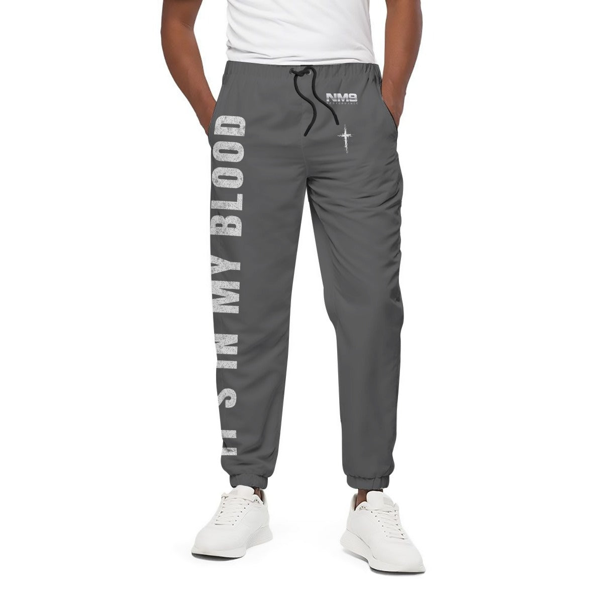 NM9 Hellfire Collection Joggers | It's In My Blood | Steel Gray