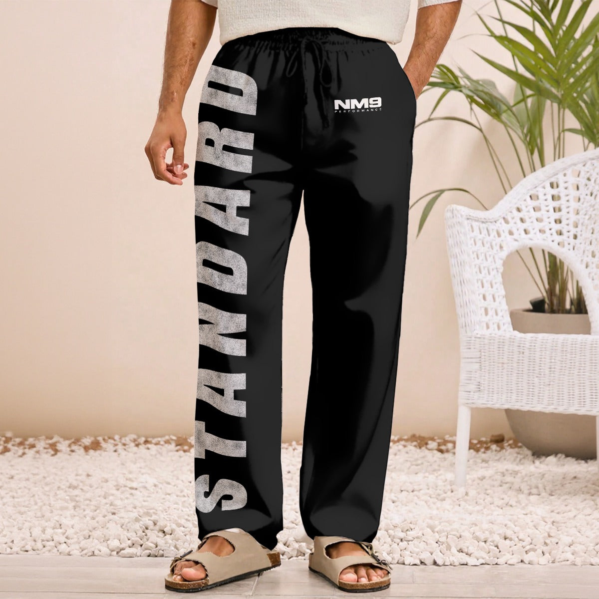 NM9 Standard Collection Track Pants | Discipline Builds Freedom | Black