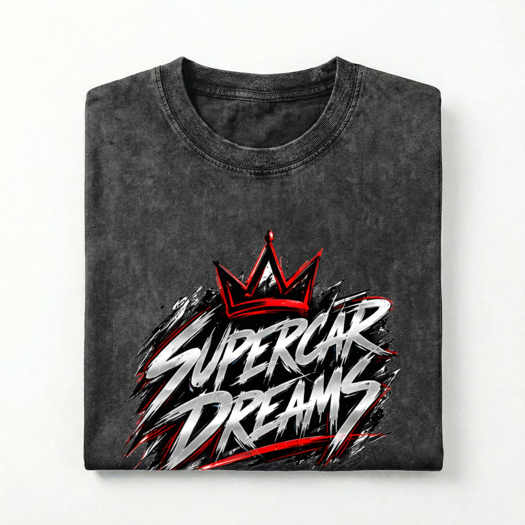 NM9 Executive Collection Heavyweight Tee | Supercar Dreams | Black