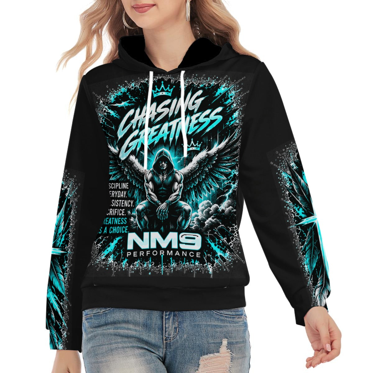 NM9 Ice Collection Hoodie | Chasing Greatness Series | Black