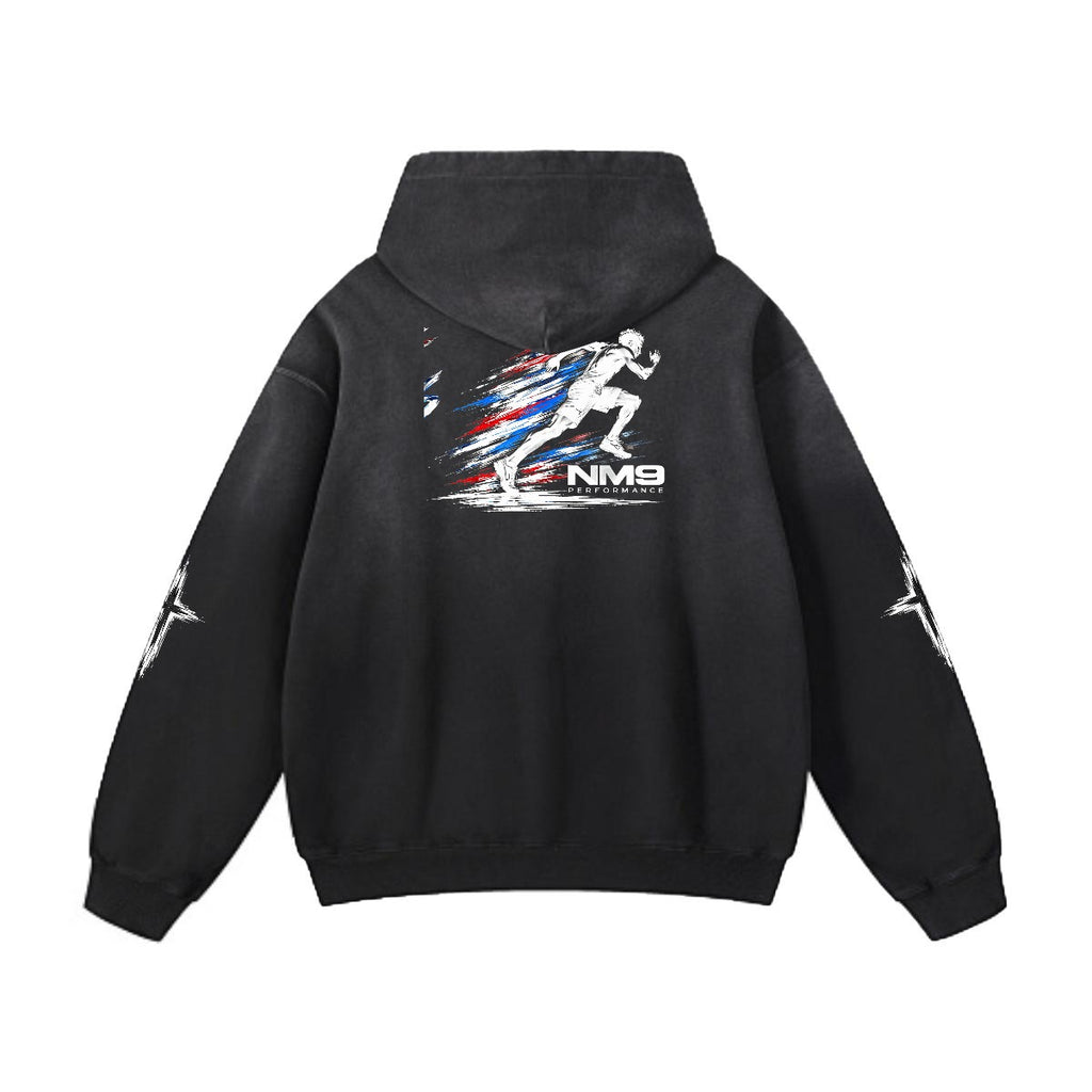 NM9 Executive Collection Heavyweight Hoodie | Chasing Greatness | Black