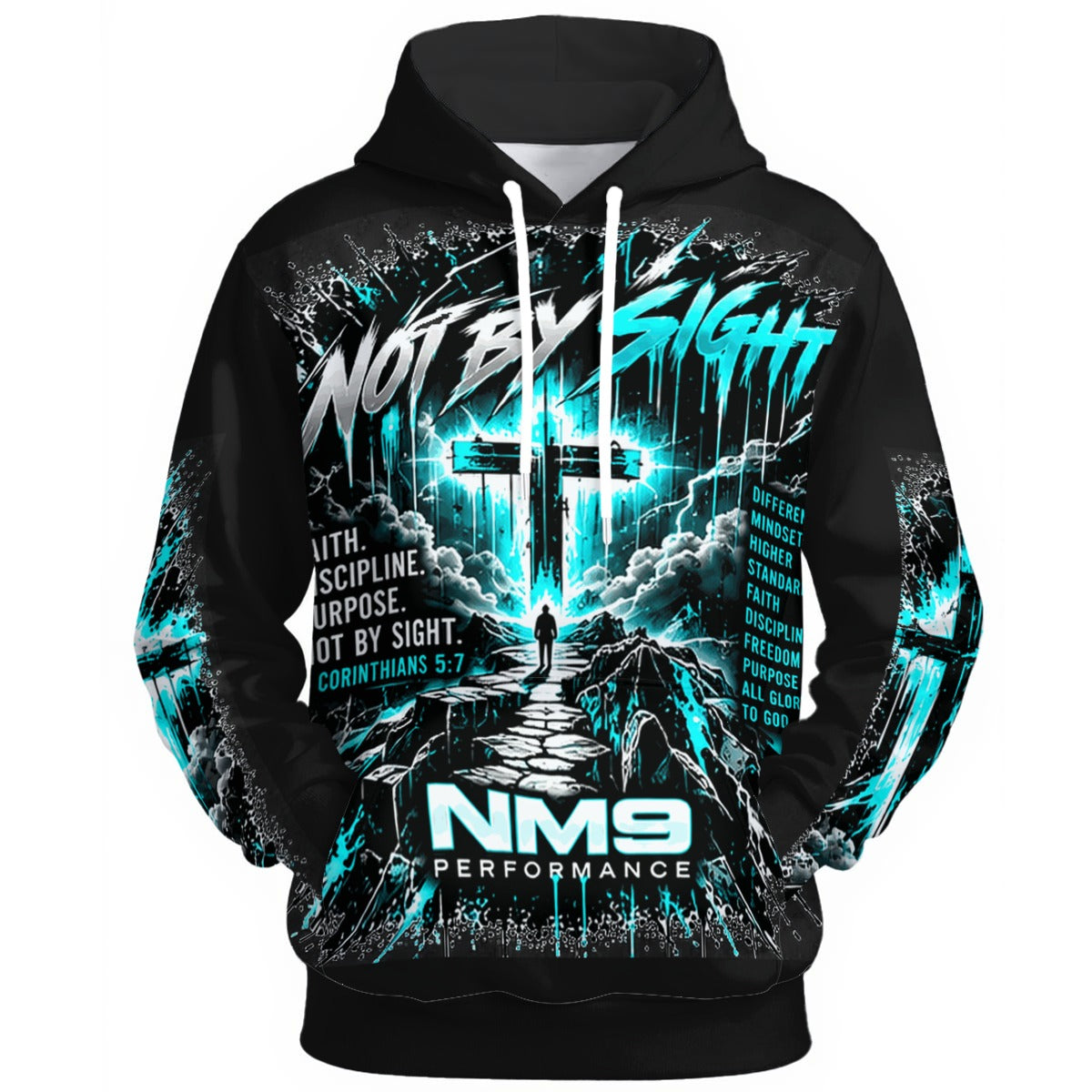 NM9 Ice Collection Hoodie | Not By Sight Series | Black