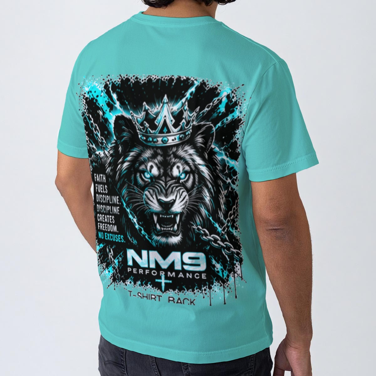 NM9 Ice Collection Tee | No Excuses Series | Ice Teal