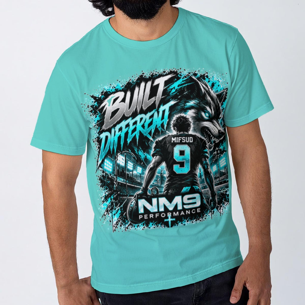 NM9 Ice Collection Tee | Built Different Mifsud 9 Edition | Ice Teal