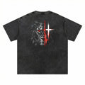 NM9 Bloodline Collection Heavyweight Tee | Lion Heartbeat | Black