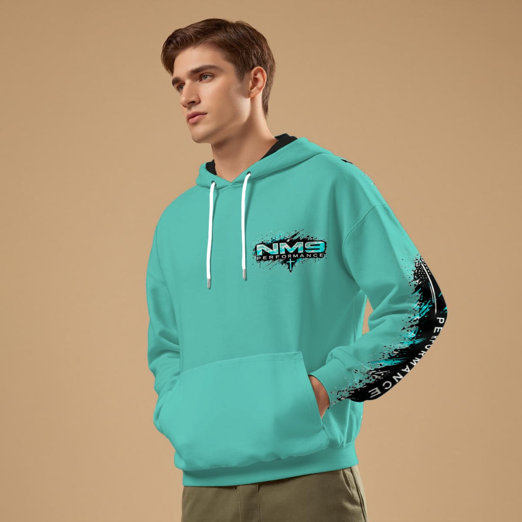 NM9 Ice Collection Hoodie | Signature Series Chest | Ice Teal