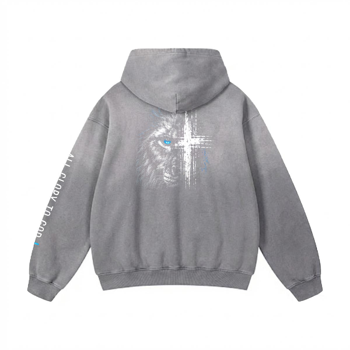 NM9 Signature Series Heavyweight Hoodie | Lion Of Judah | Grey