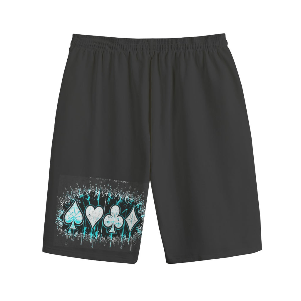 NM9 Ice Collection Sweat Shorts | Aces Series | Black