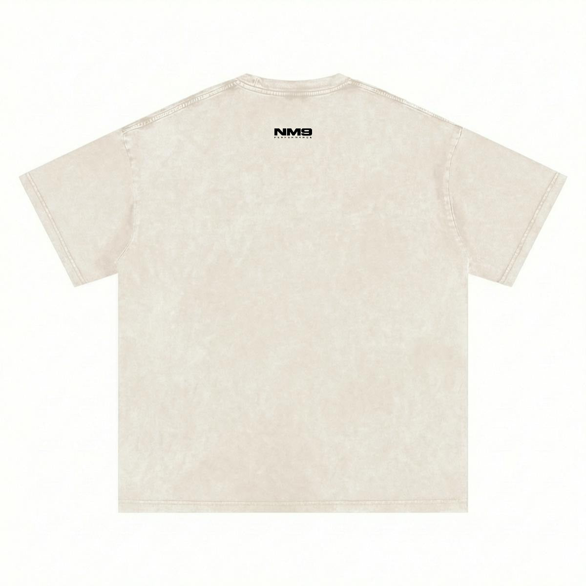 NM9 Ice Collection Heavyweight Tee | Not By Sight Cross | Bone