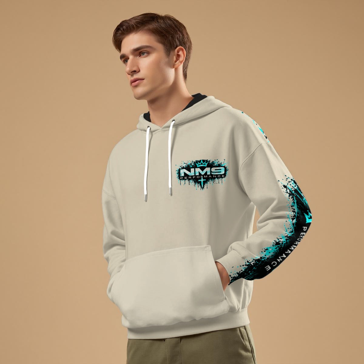 NM9 Ice Collection Hoodie | Girls Built Different Chest | Bone
