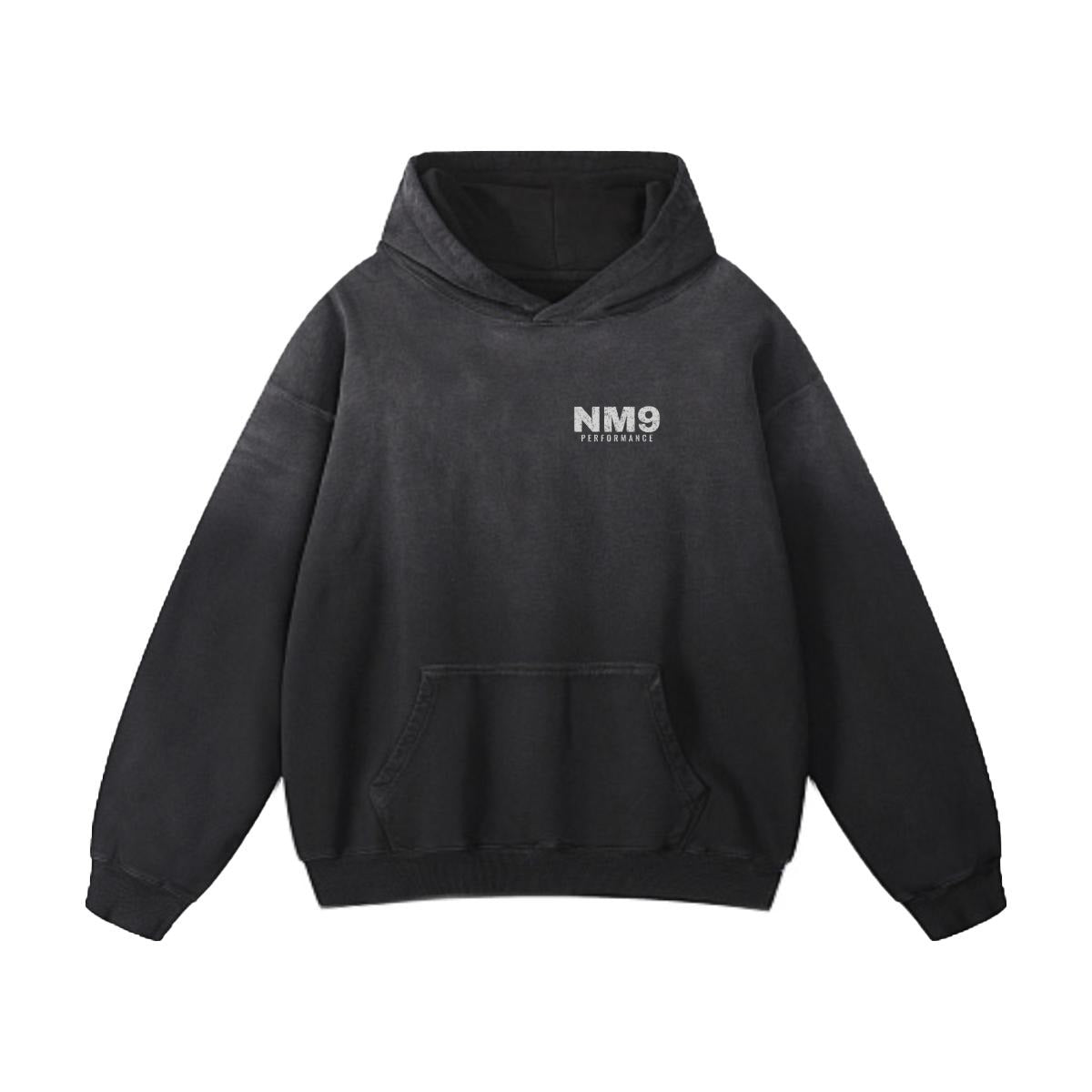 NM9 Performance Heavyweight Hoodie | Race the Limits | Black