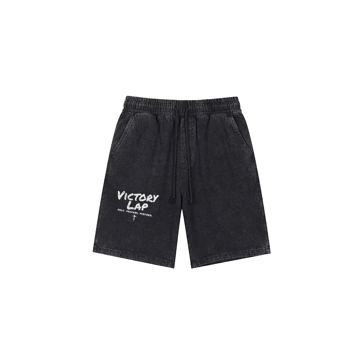 NM9 Performance Heavyweight Sweat Shorts | Victory Lap | Black