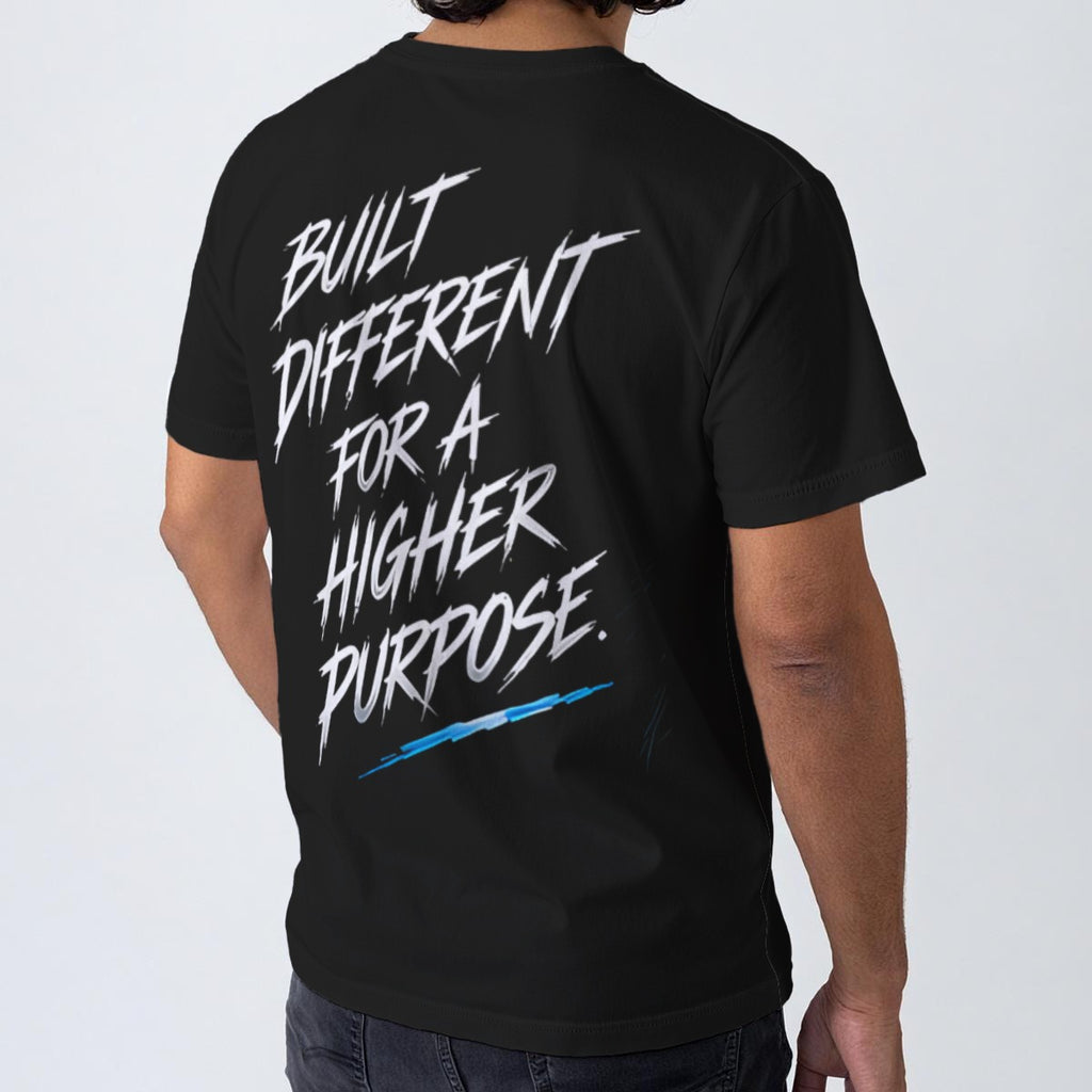 NM9 Signature Series Tee | Built Different For A Higher Purpose | Black
