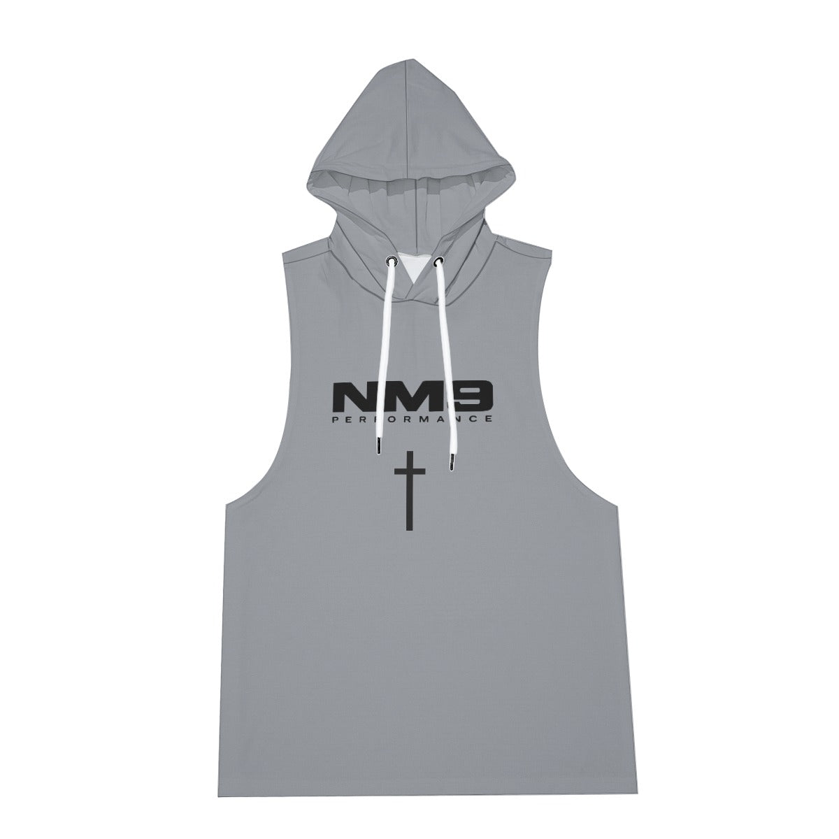 NM9 Sleeveless Hoodie & Shorts Set | Grey