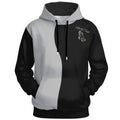 Not By Sight Two-Tone Wave Hoodie | Black/Grey