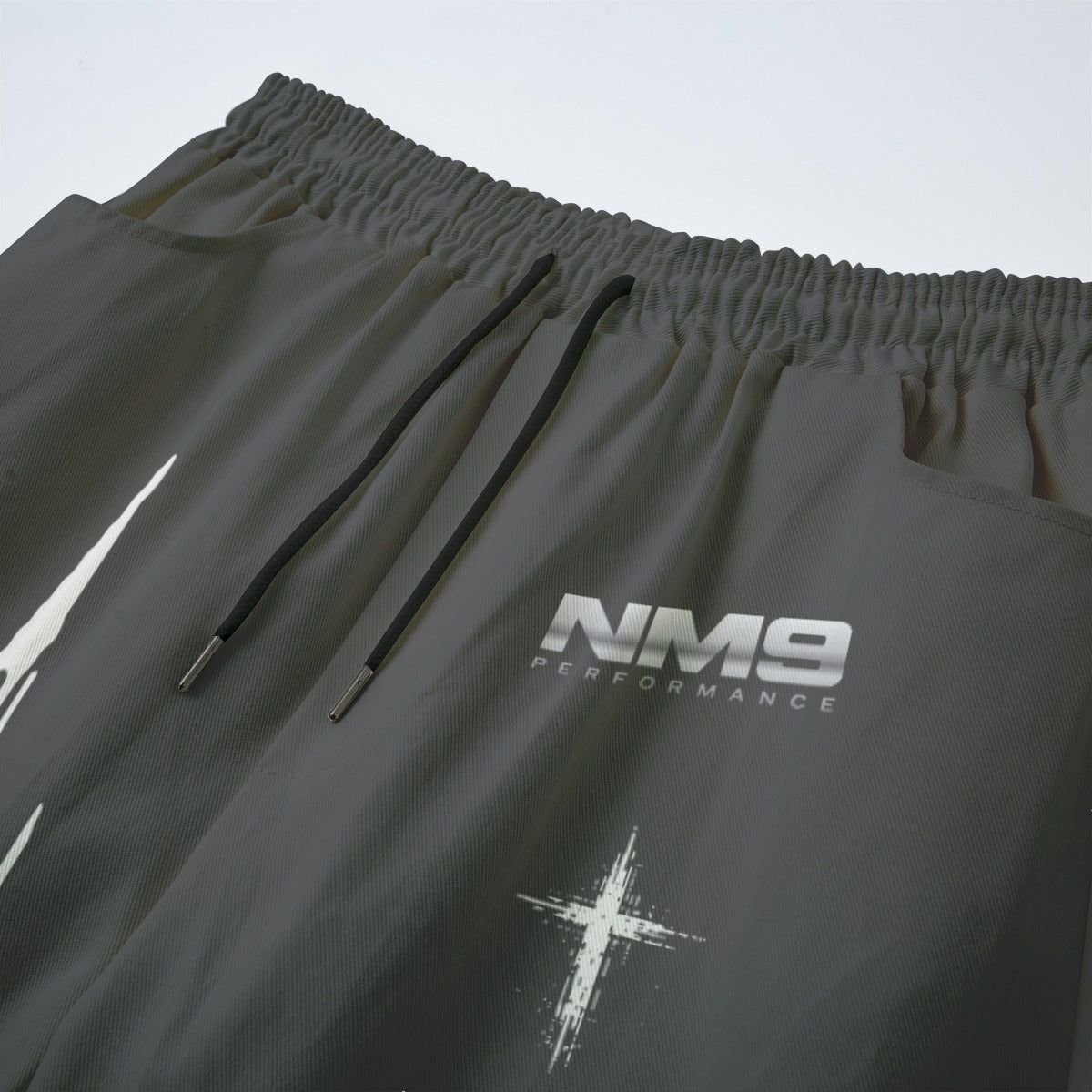 NM9 Hellfire Collection Open Hem Sweatpants | It's In My Blood | Steel Gray