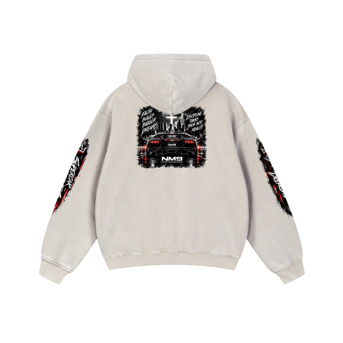 NM9 Executive Collection Heavyweight Hoodie | Supercar Dreams | Bone