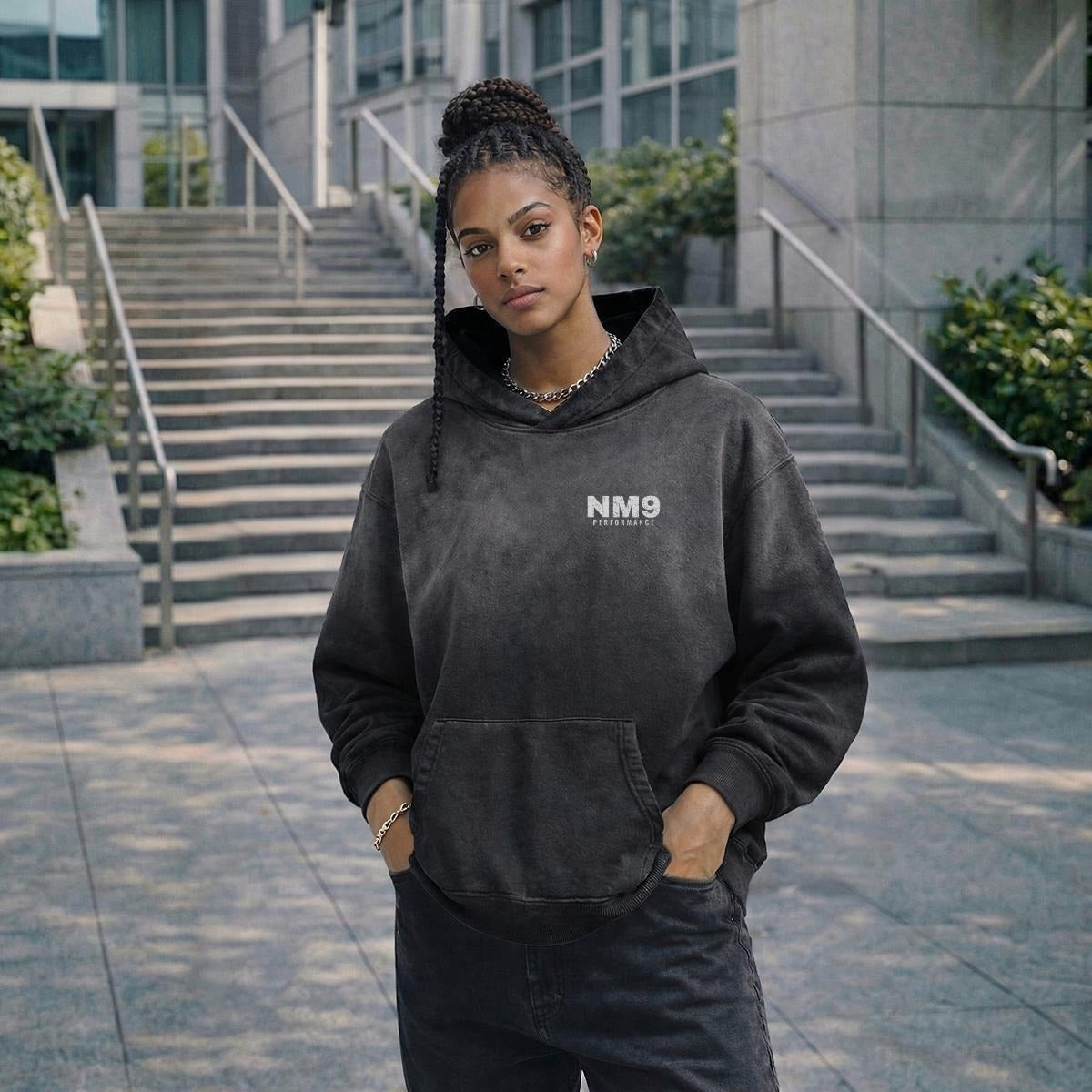 NM9 Performance Heavyweight Hoodie | Locked In | Black