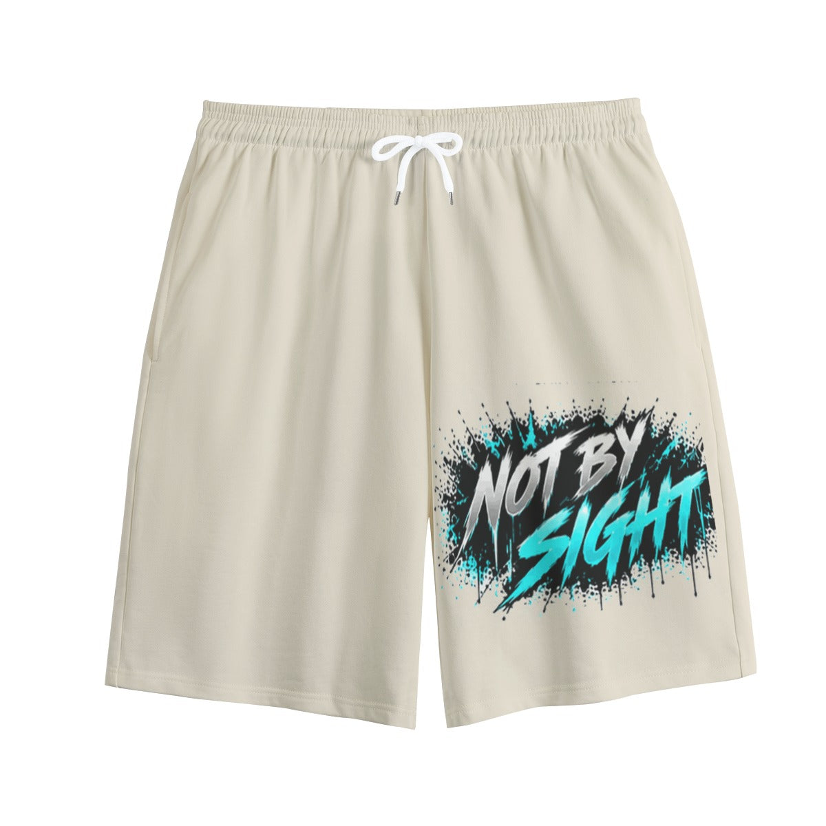 NM9 Ice Collection Sweat Shorts | Not By Sight Series | Bone