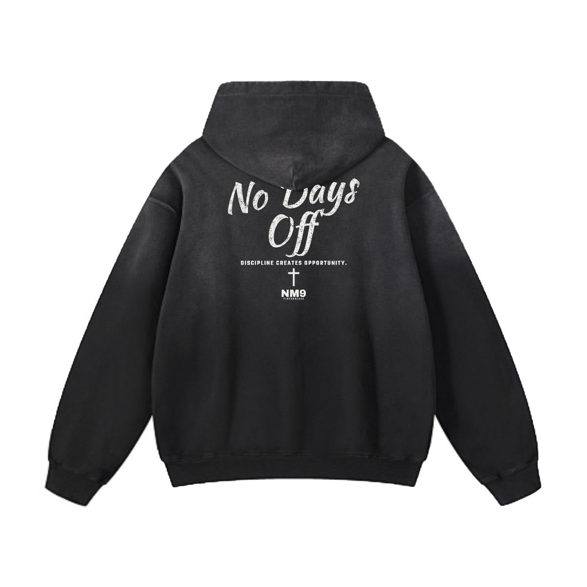 NM9 Performance Heavyweight Hoodie | No Days Off | Black