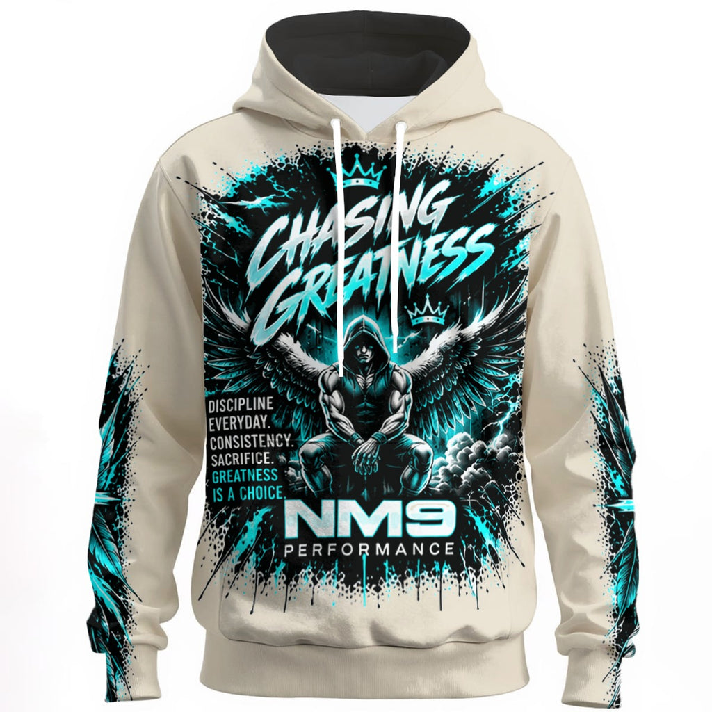 NM9 Ice Collection Hoodie | Chasing Greatness Series | Bone