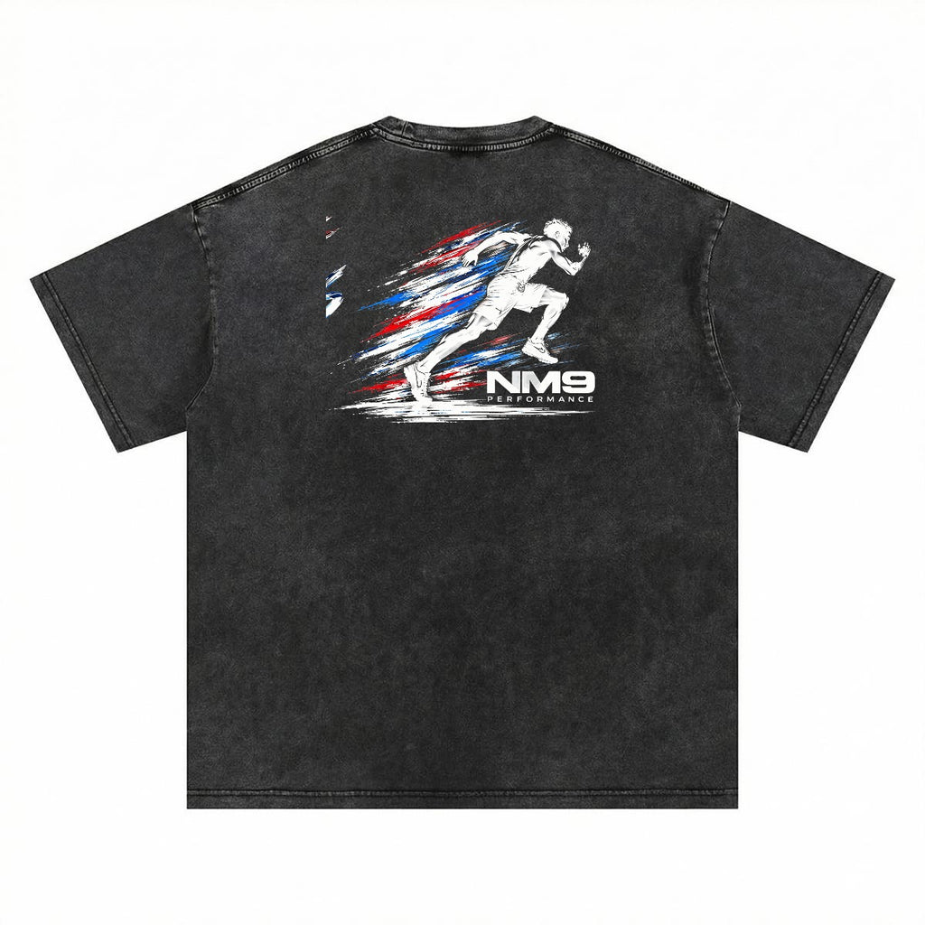 NM9 Executive Collection Heavyweight Tee | Chasing Greatness | Black