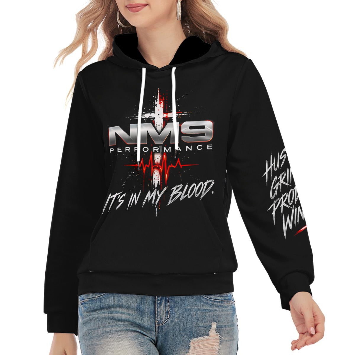 NM9 Bloodline Collection Hoodie | It's In My Blood | Black