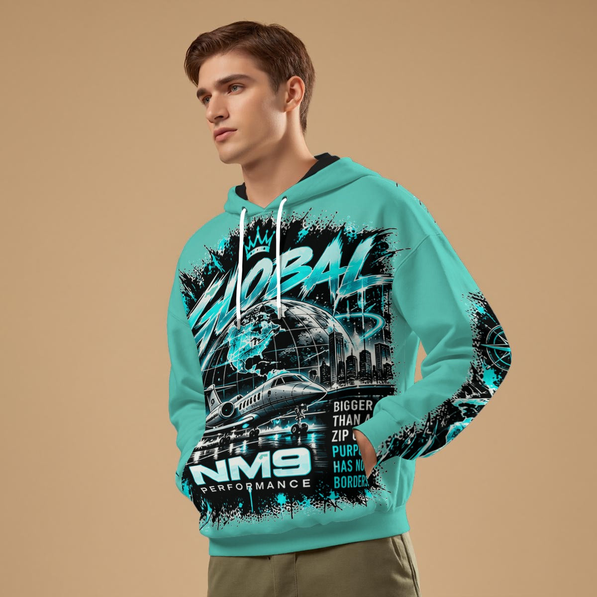 NM9 Ice Collection Hoodie | Global Series | Ice Teal