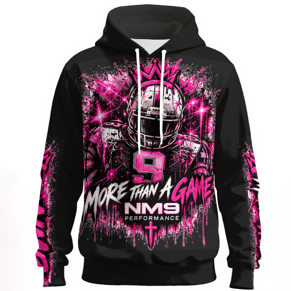 NM9 Pink Collection Hoodie | More Than A Game | Black