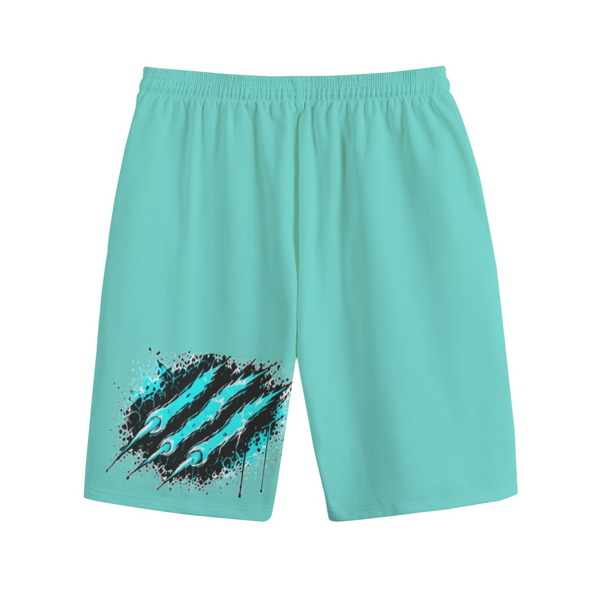 NM9 Ice Collection Sweat Shorts | Built Different Leader Of The Pack | Ice Teal