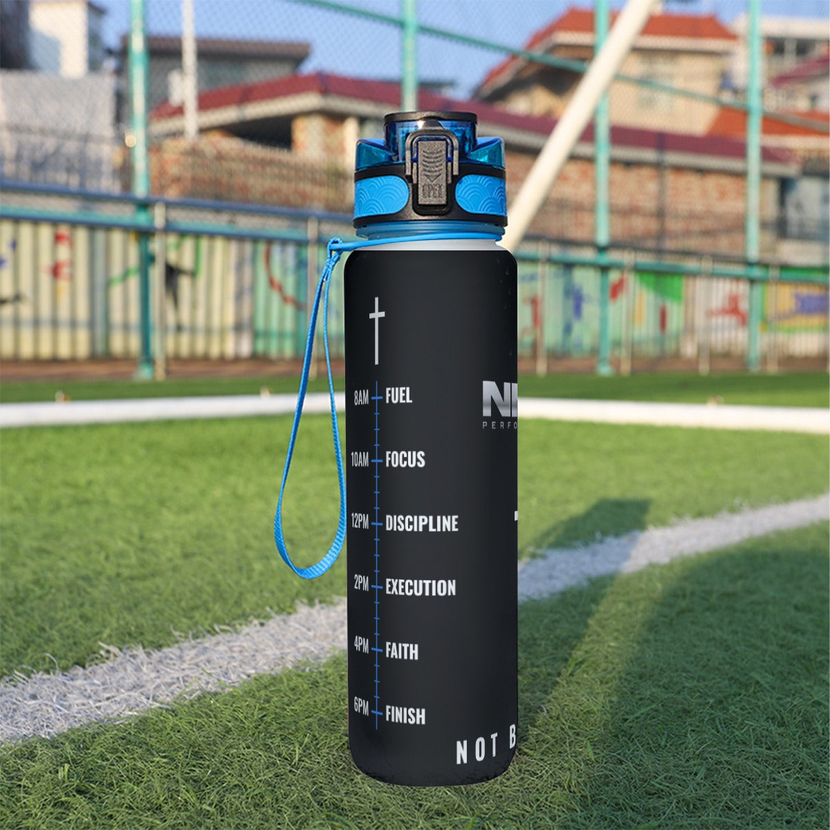 NM9 Sport Water Bottle 32oz | Black/Blue