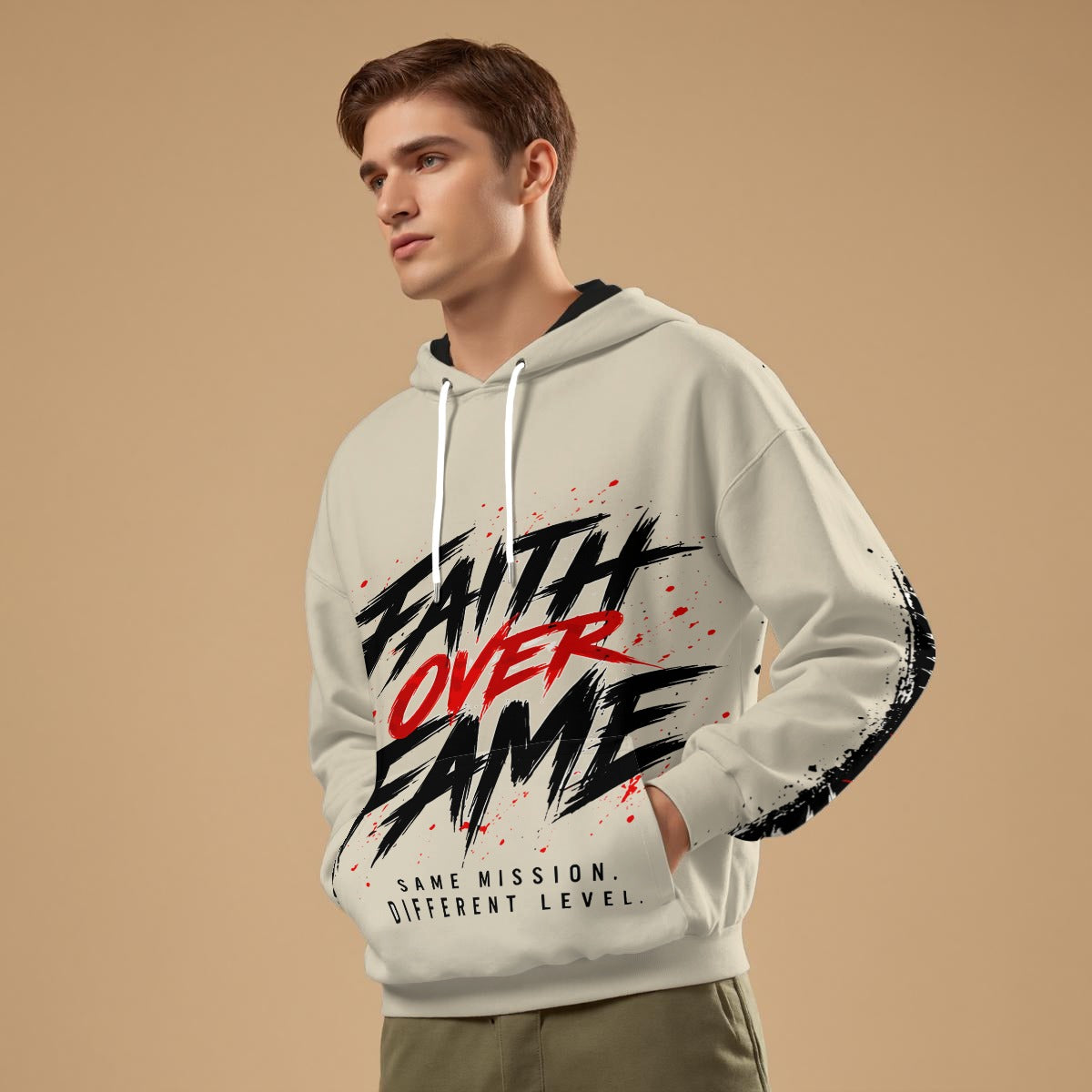 NM9 Executive Collection Hoodie | Faith Over Fame Crown Of Thorns | Bone