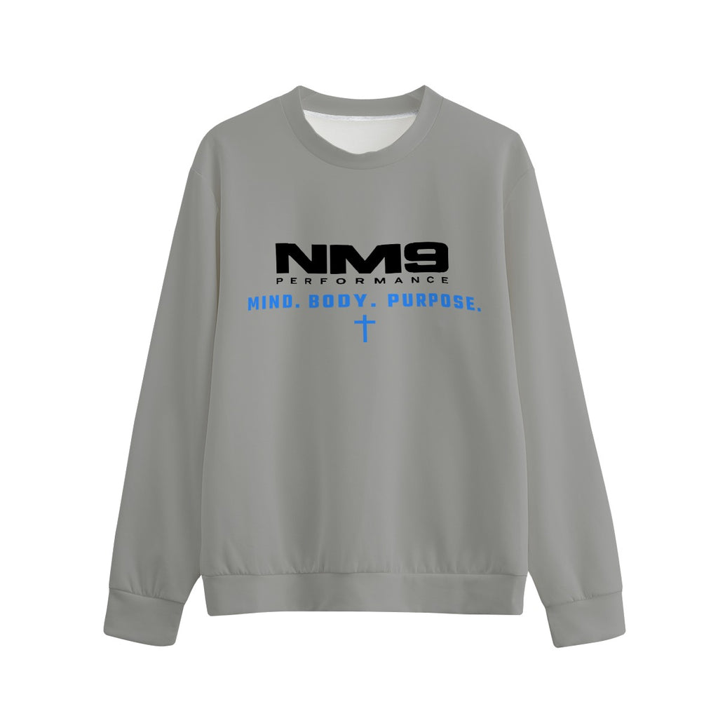 NM9 Performance Crewneck | Fuel Different | Heather Grey