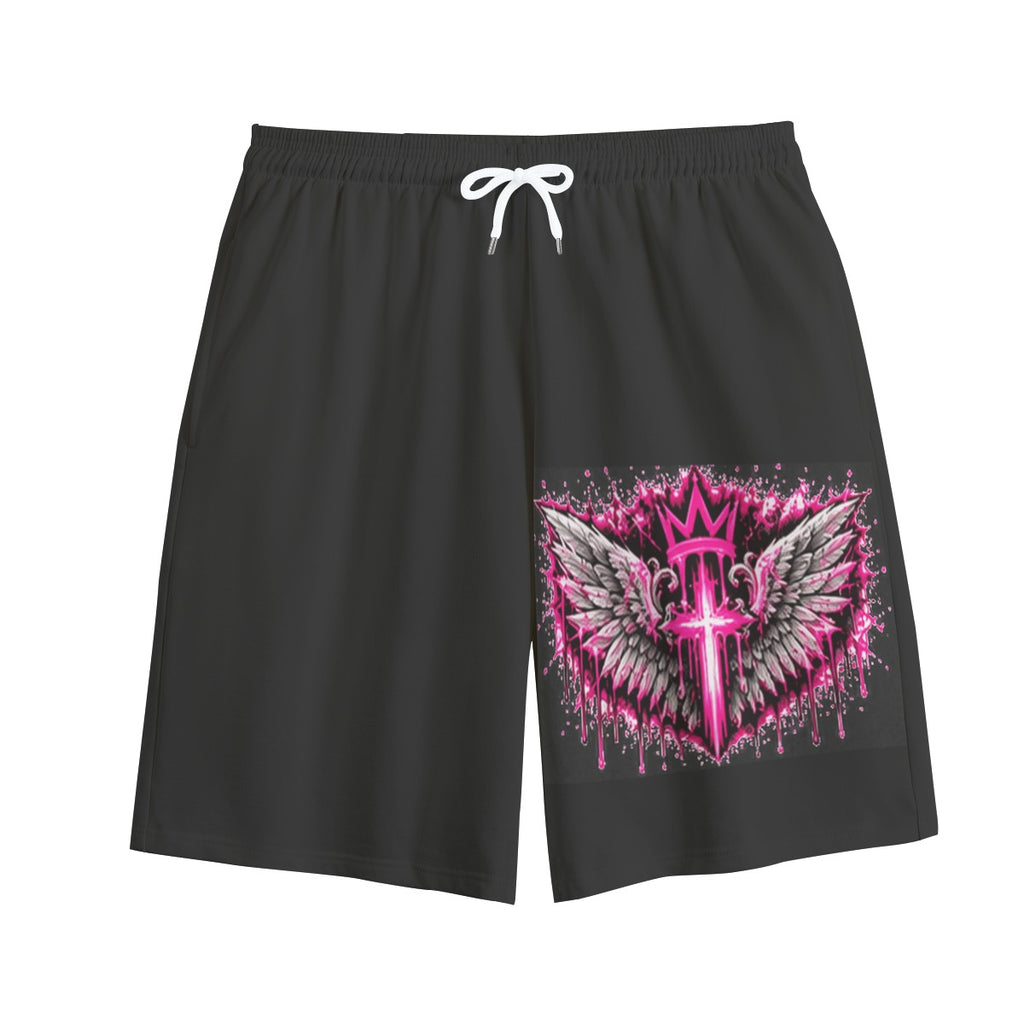 NM9 Pink Collection Sweat Shorts | Angel Energy | Black