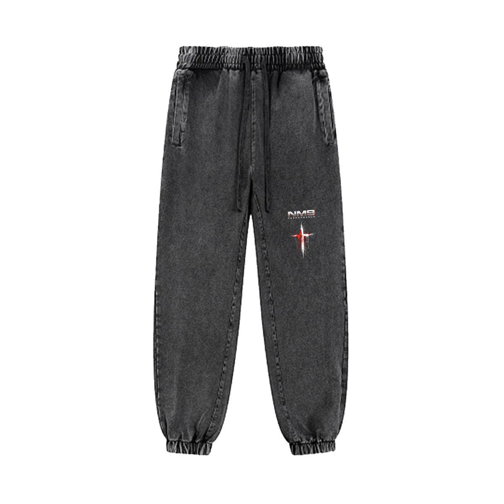 NM9 Bloodline Collection Heavyweight Joggers | NM9 Cross | Black